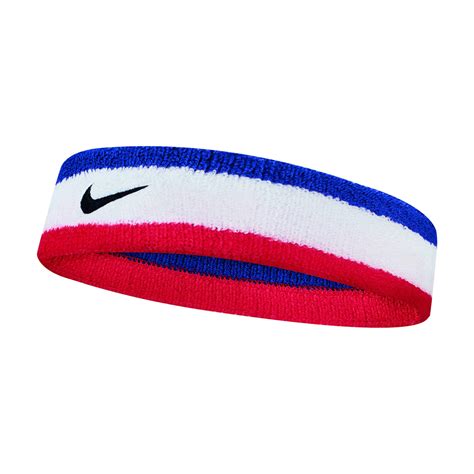 hoofdband Swoosh wit/blauw/rood 